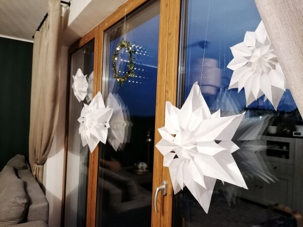 DIY papierowe gwiazdy w skandynawskim stylu